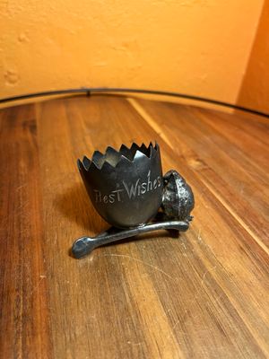 Best Wishes Chick Cracked Egg Ashtray