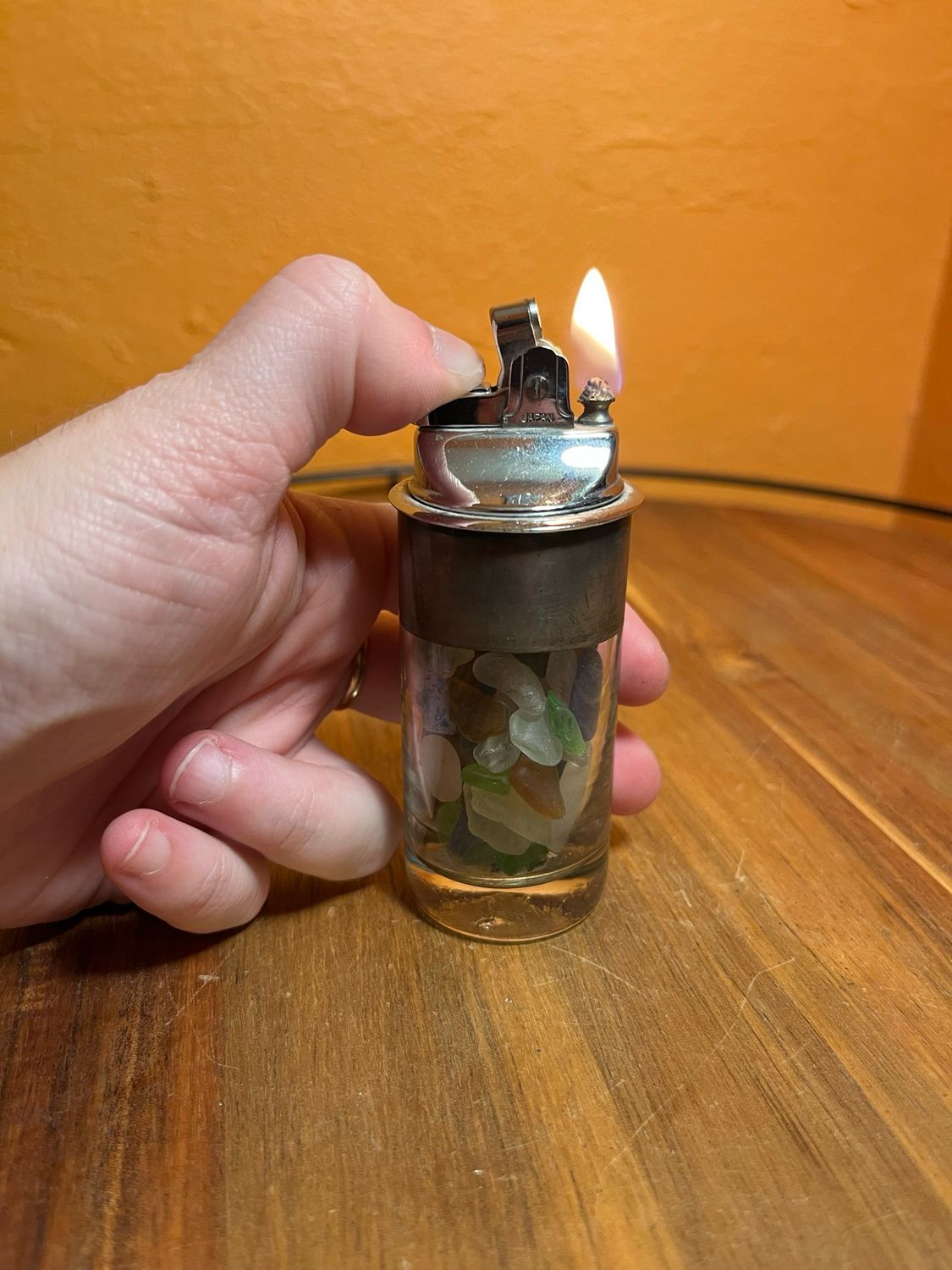 Sea Glass Table Lighter