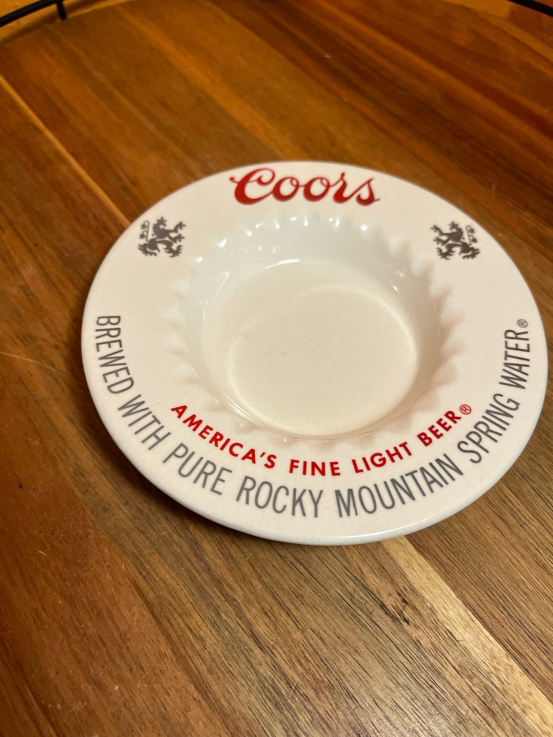 Coors Ceramic Ashtray