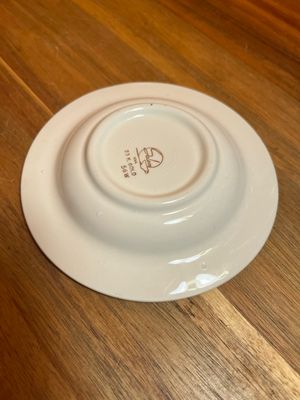 De Narde Jewelers 50th Anniversary Braddock PA Salem Ceramic 23K Gilded Ashtray