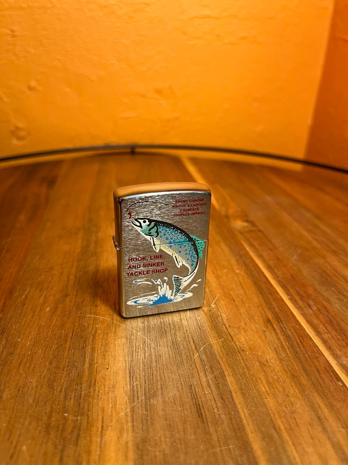 1997 Hook Line &amp; Sinker Tackle Shop Zippo Lighter