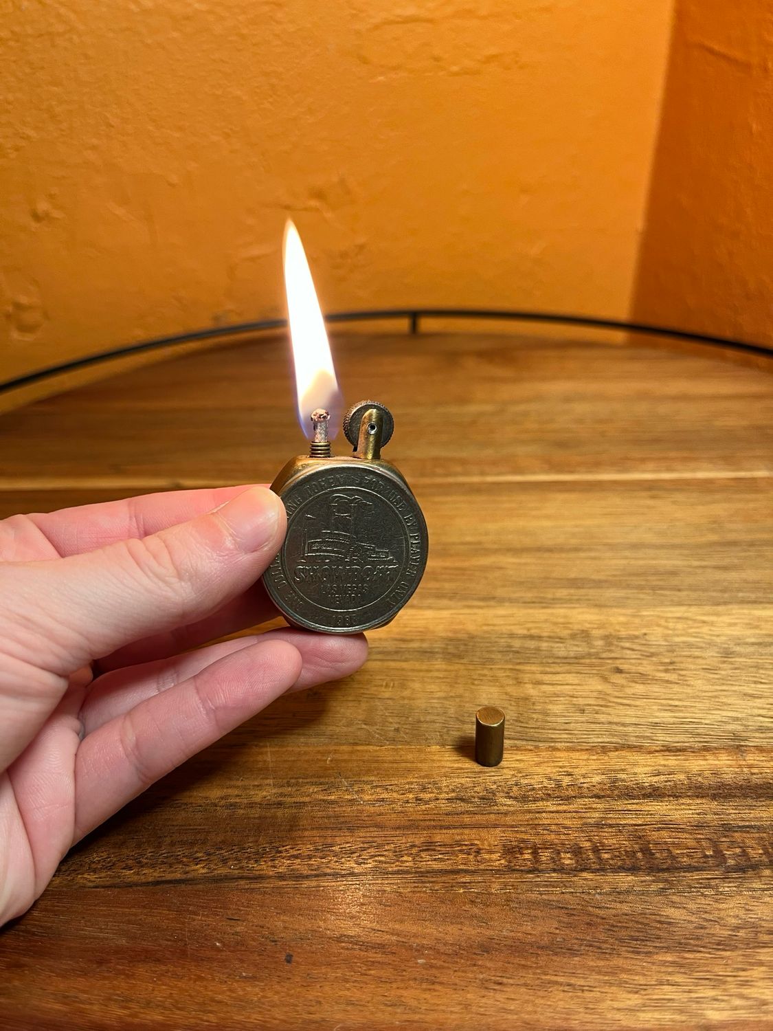 Pyro Showboat Casino Las Vegas Game Token Trench Style Lighter