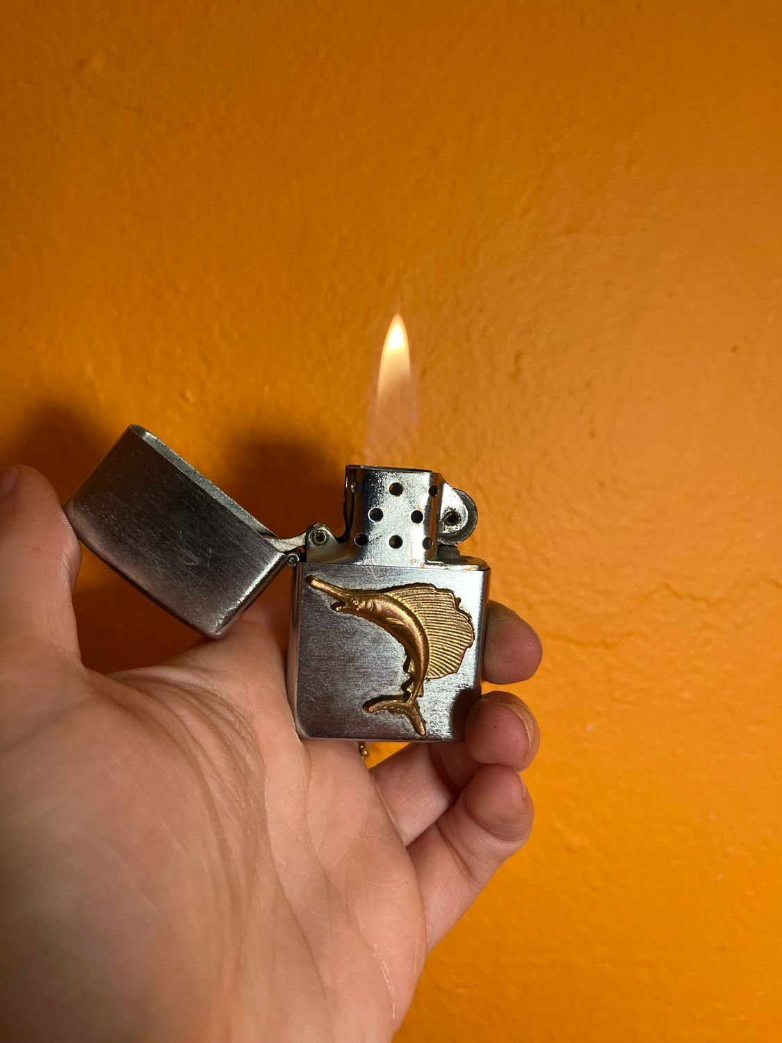 Sailfish Emblem Flip Top Lighter
