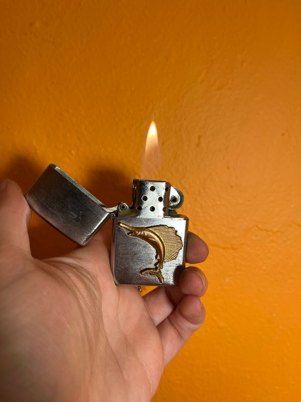 Sailfish Emblem Flip Top Lighter