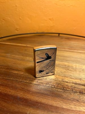 2000 Dry Fly Silver Plated Zippo Lighter