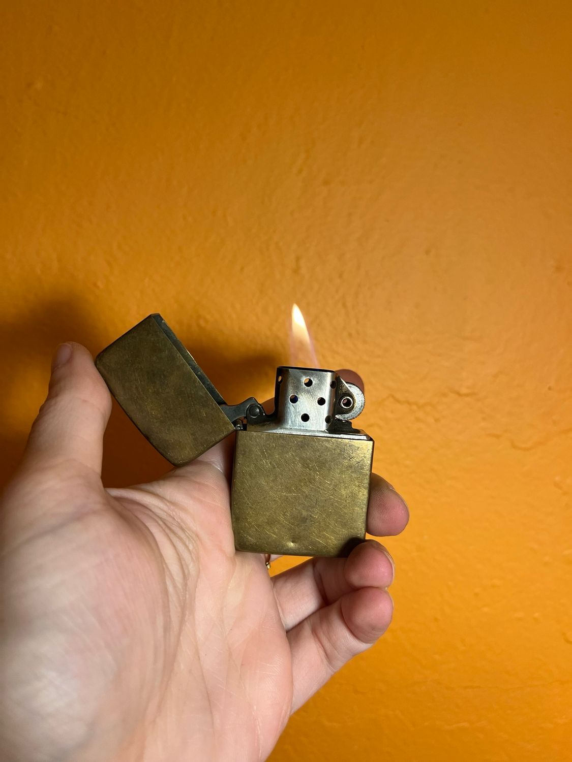 2010 Original Pre-1950s Replica Brass Zippo Lighter