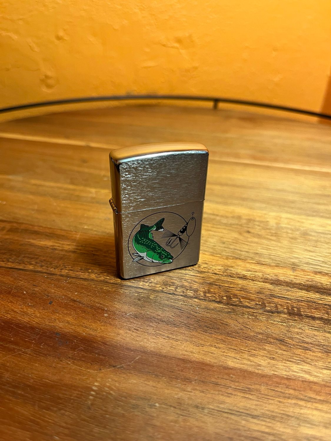 1997 Green Fish &amp; Fly Zippo Lighter