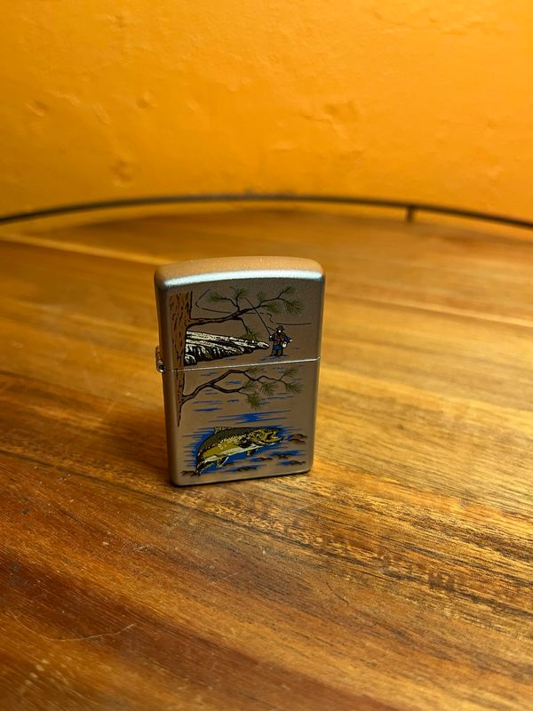 2001 Trout Fishing Stream Zippo Lighter