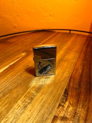 1997 Mirrored Bass Fishing Zippo Lighter