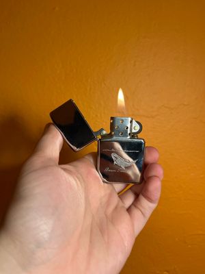 1986 Brown Trout Mirrored Zippo Lighter