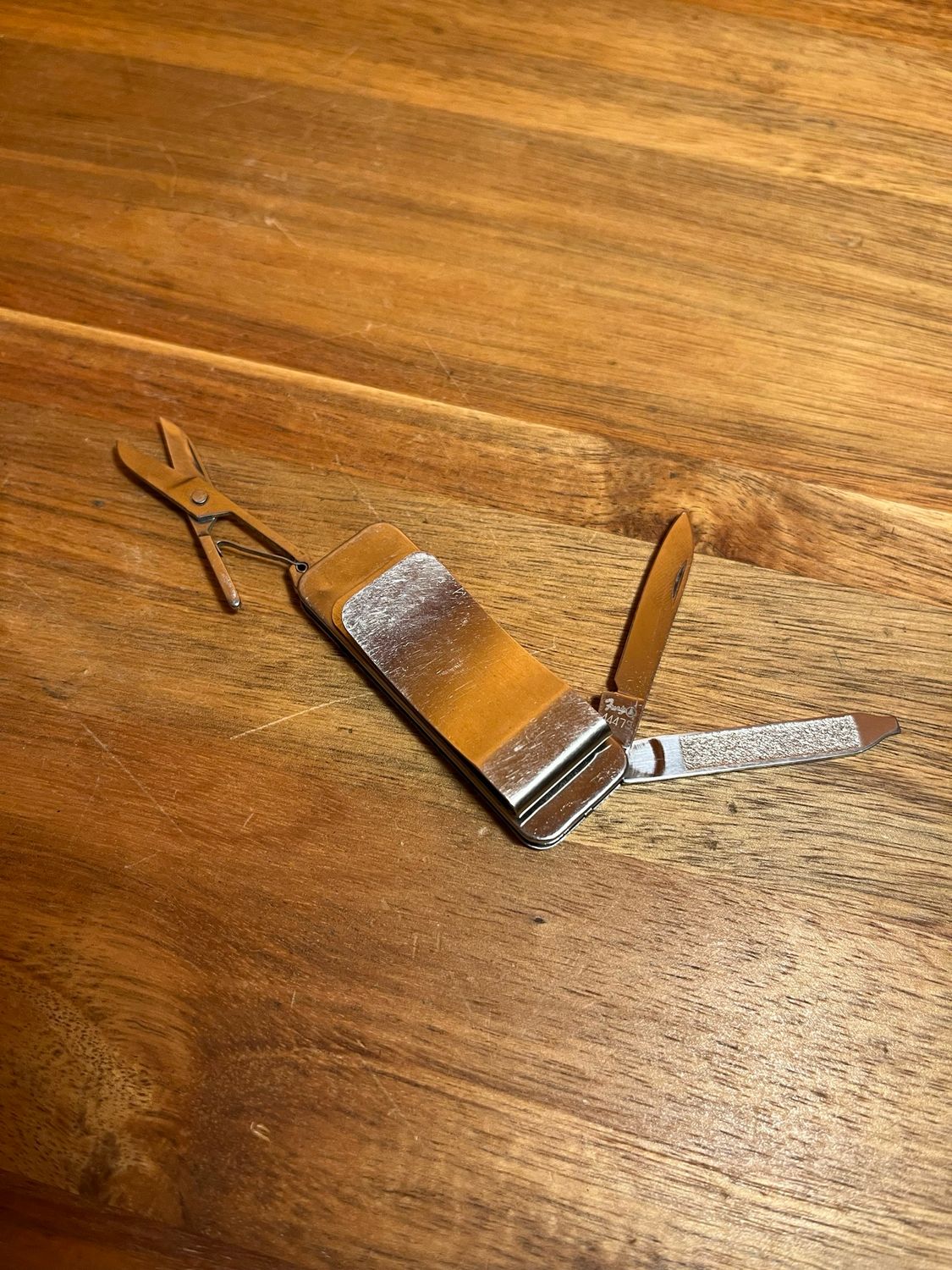 Money Clip Multitool Knife Scissors &amp; File