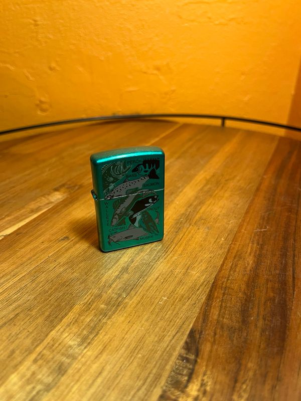 2006 Green Game Fish Zippo Lighter