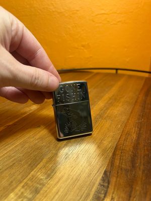 2002 Customized ‘Gone Fishin / Dave McCay’ Mirrored Zippo Lighter