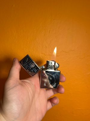 2002 Customized ‘Gone Fishin / Dave McCay’ Mirrored Zippo Lighter