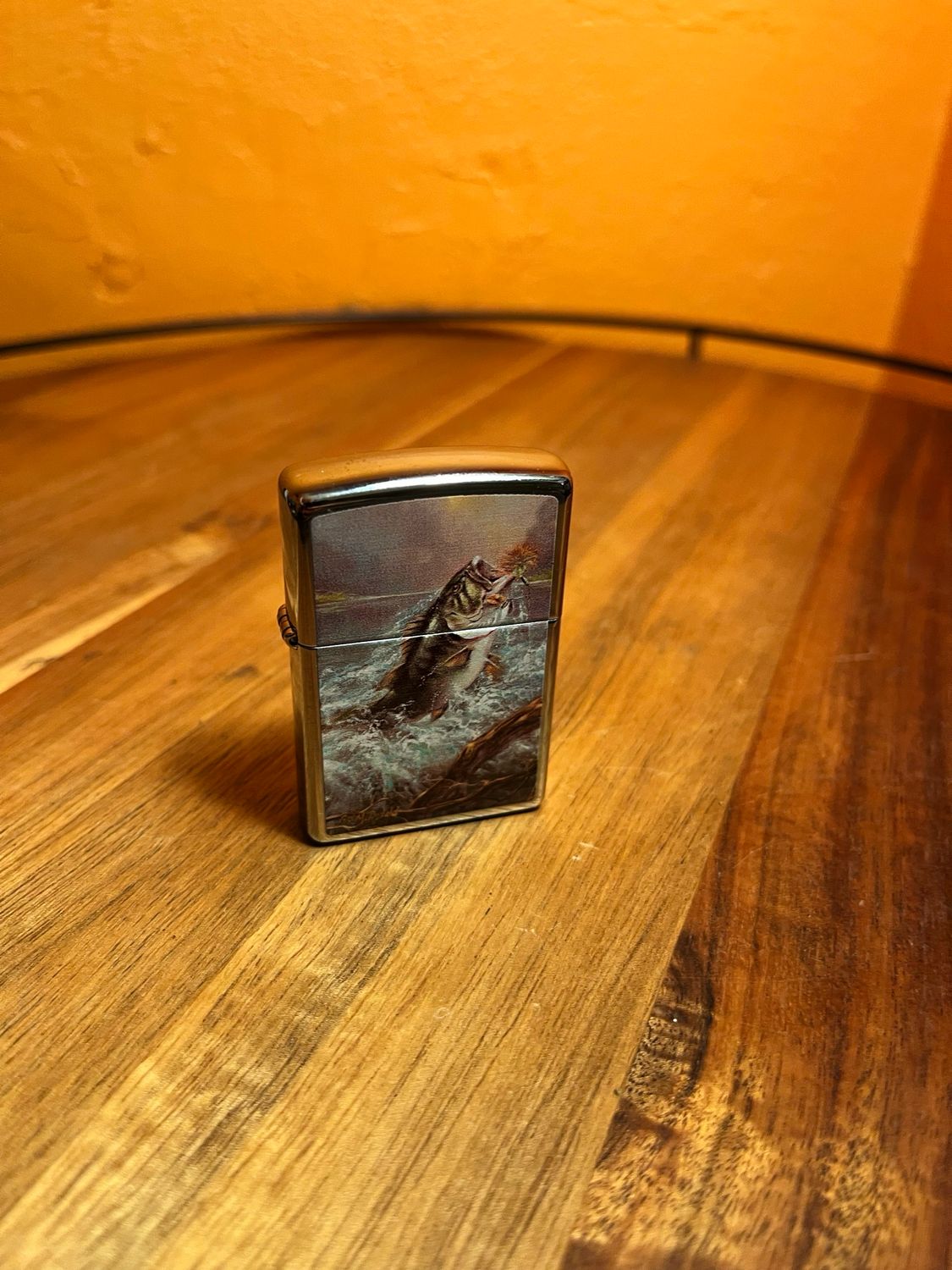2012 McDonald Bass Fishing Illustration Zippo Lighter