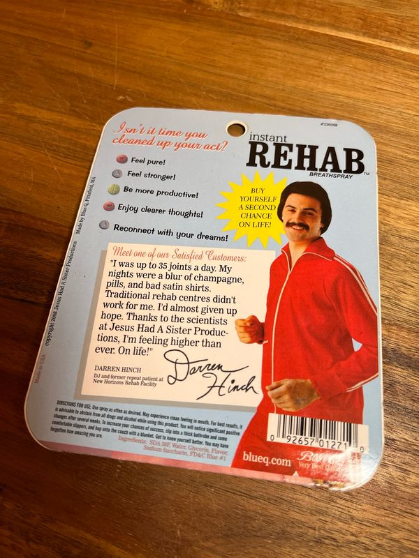 Instant Rehab Novelty Breath Spray