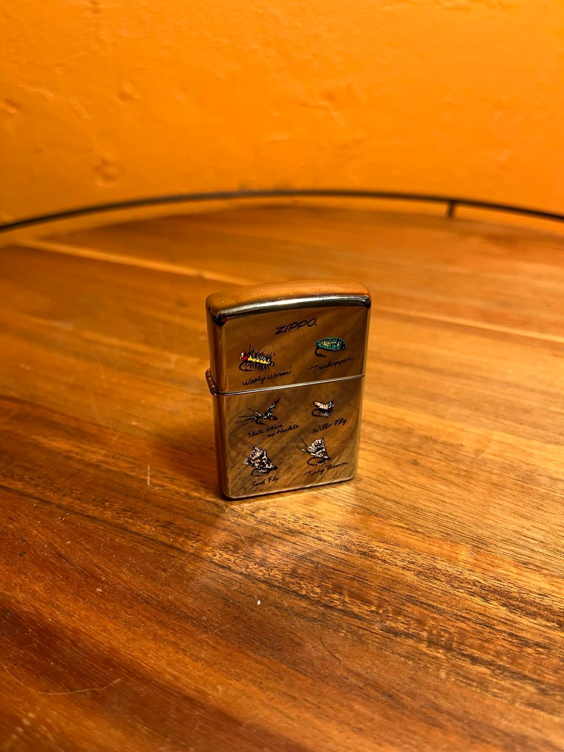 1996 Silver Plate Fly Types Zippo Lighter