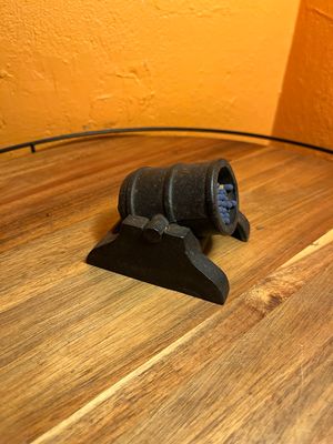 Iron Cannon Match Holder