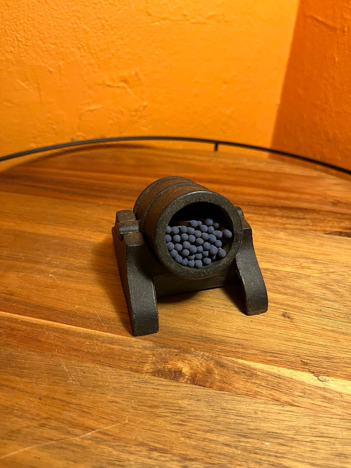 Iron Cannon Match Holder