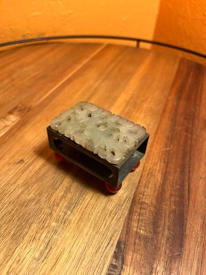 Carved Jade Matchbox Holder