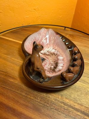 Mama Dog &amp; Puppies Ashtray
