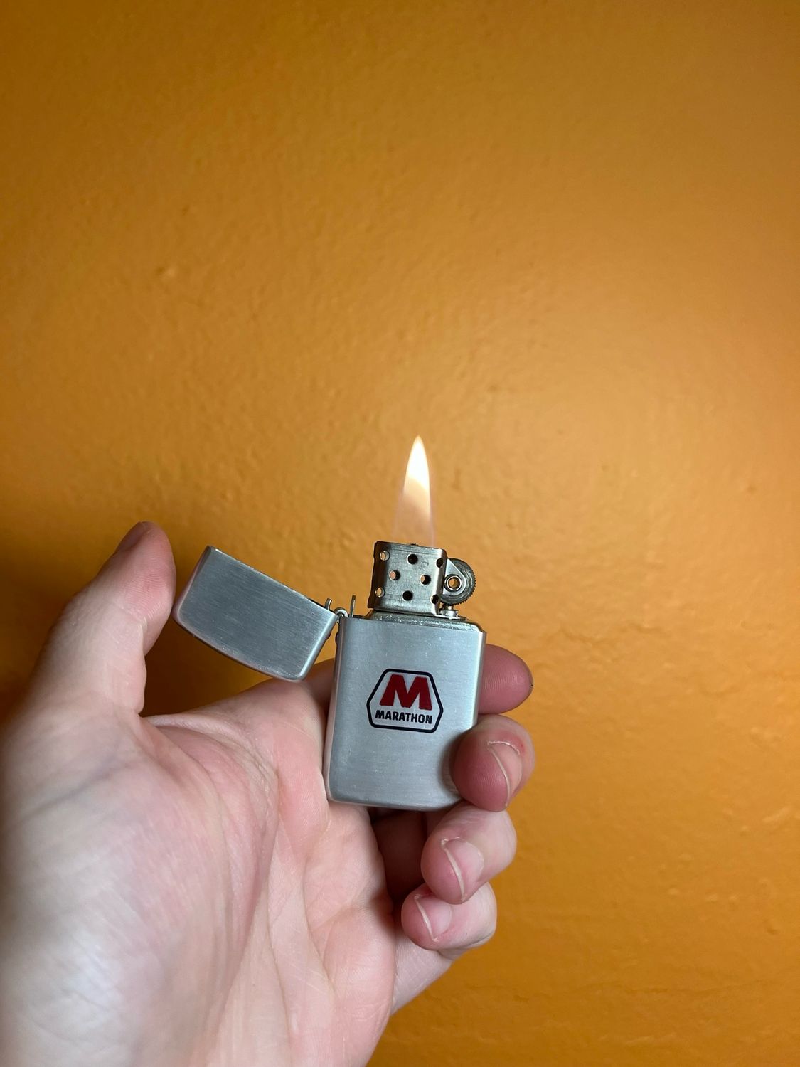 Marathon Slim Flip Top Lighter