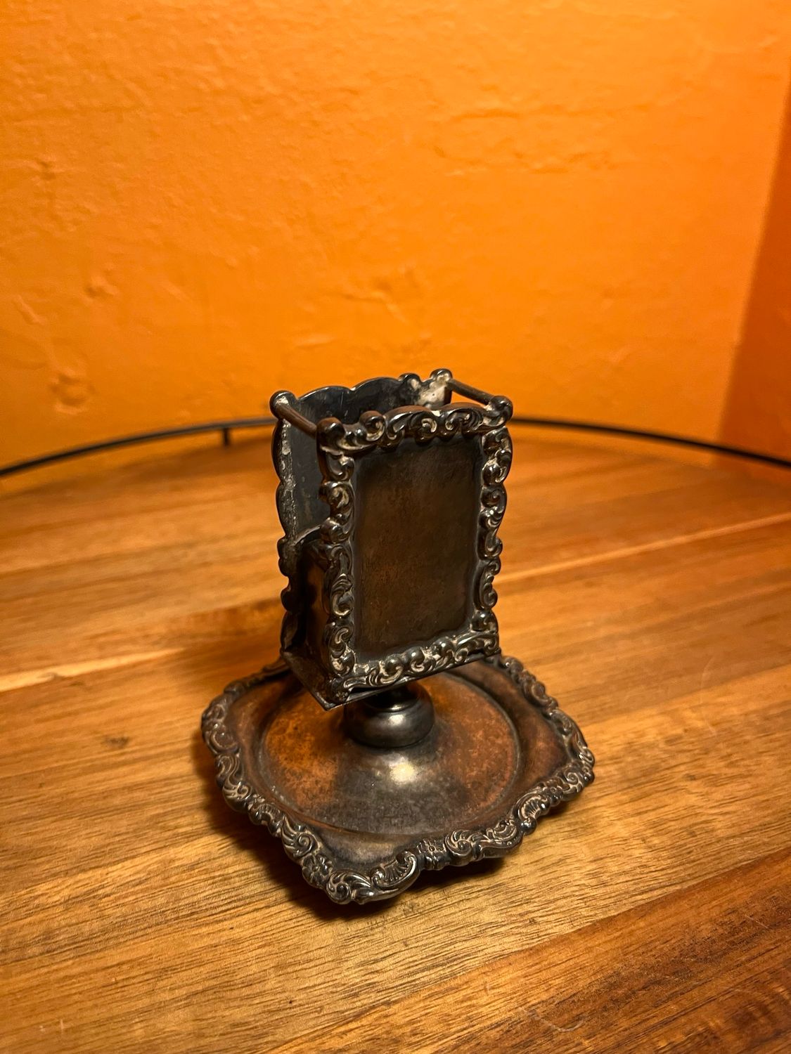 Wilcox Silver Plate Matchbox Holder Ashtray