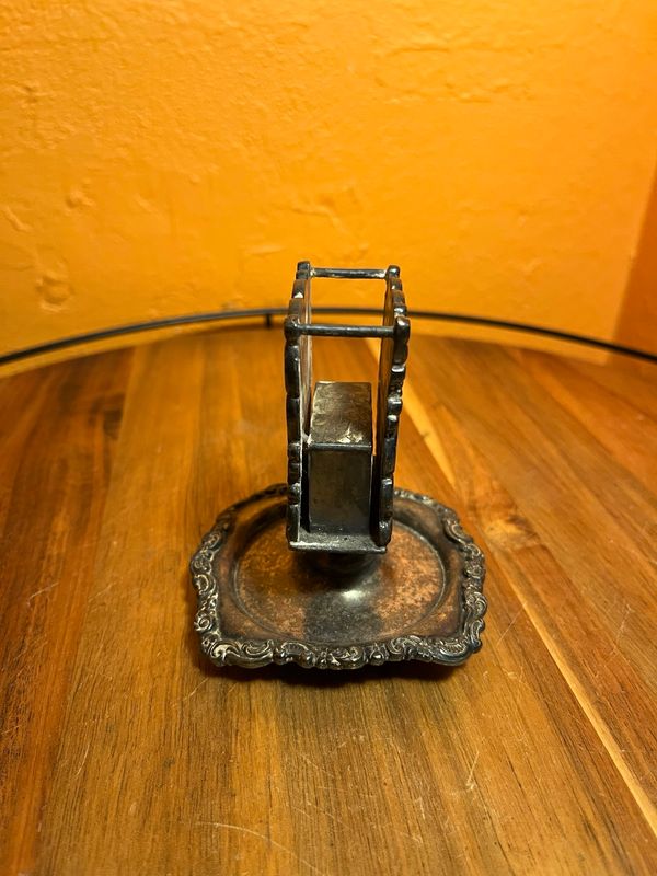 Wilcox Silver Plate Matchbox Holder Ashtray