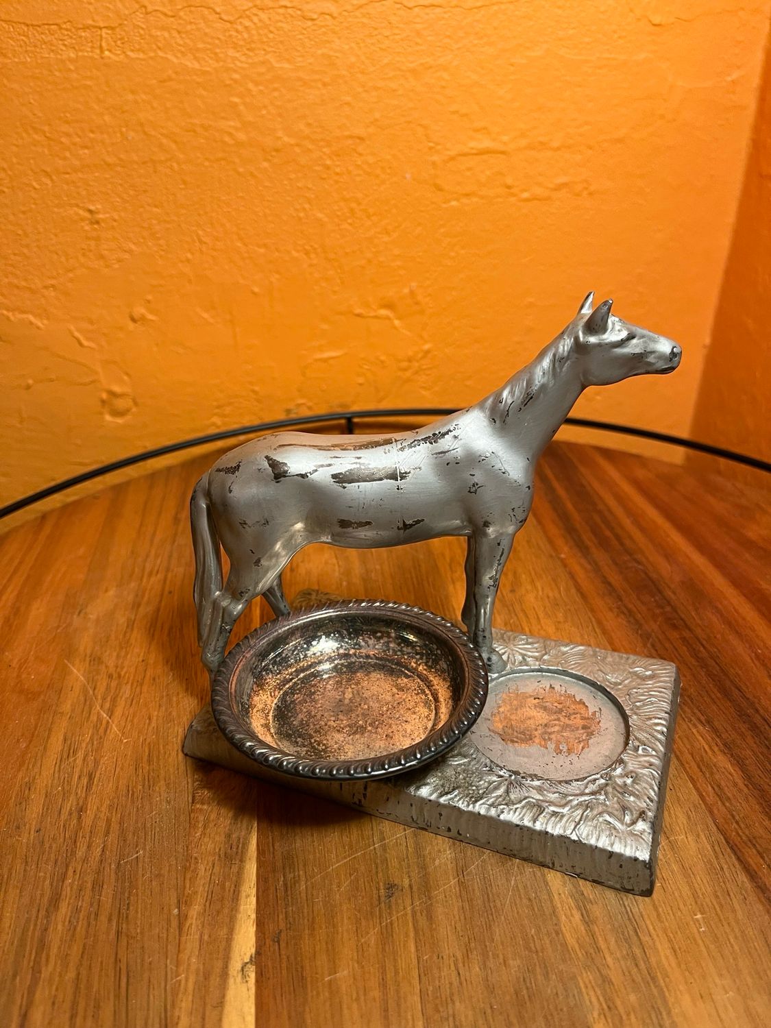 Horse Ashtray With Two Inserts