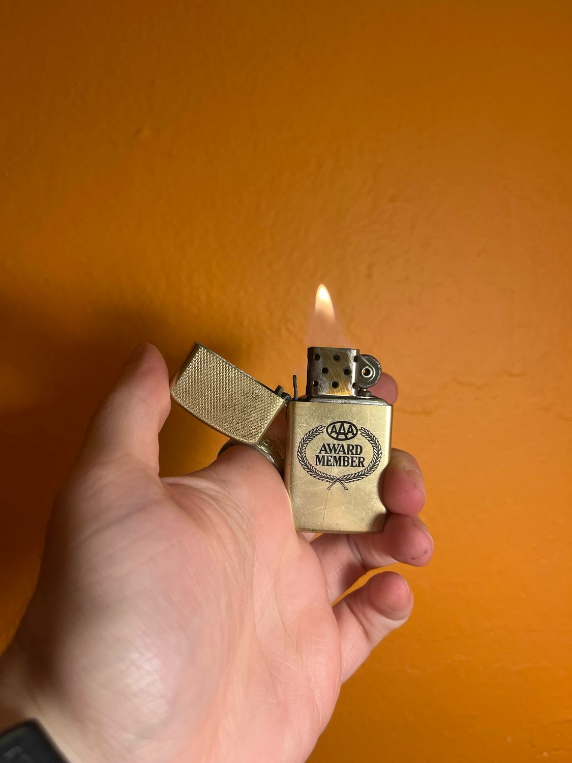 AAA Award Member Slim Flip Top Lighter