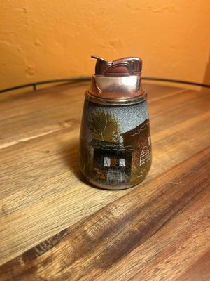 Sascha Brastoff Village Ceramic Table Lighter