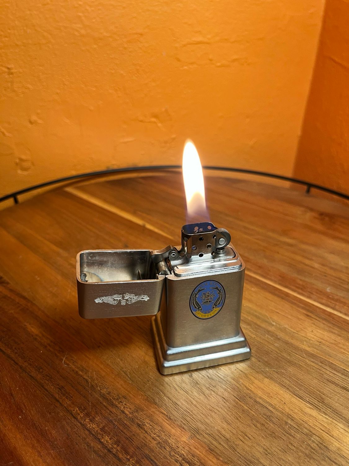 USS Sturgeon SSN 637 Zippo Barcroft Table Lighter