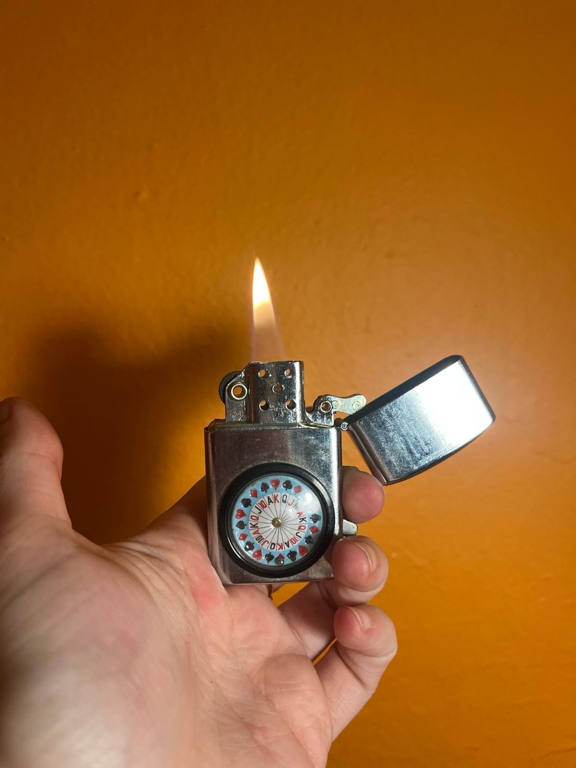 Roulette Wheel Flip Top Lighter