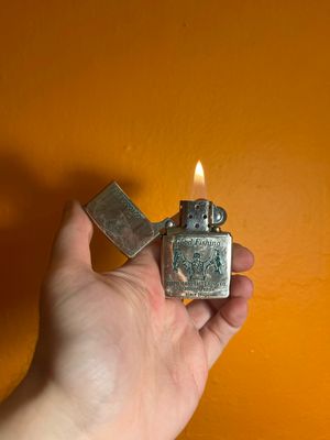 1996 Distressed Outdoor Life Good Fishing Zippo Manufacturing Lighter
