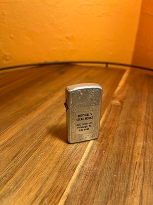 Mitchell’s Steak House Pittsburgh PA Filigree Flip Top Lighter