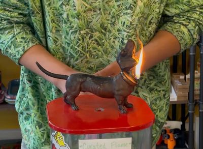 “Waldi” Daschund Table Lighter (Pre WW1)