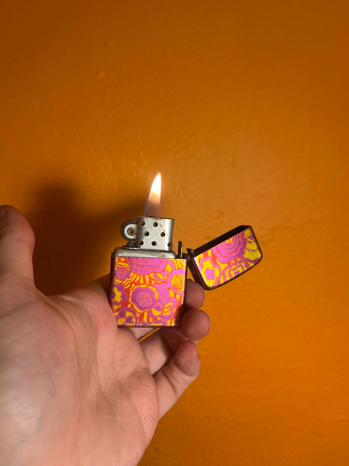 Psychedelic Storm King Flip Top Lighter
