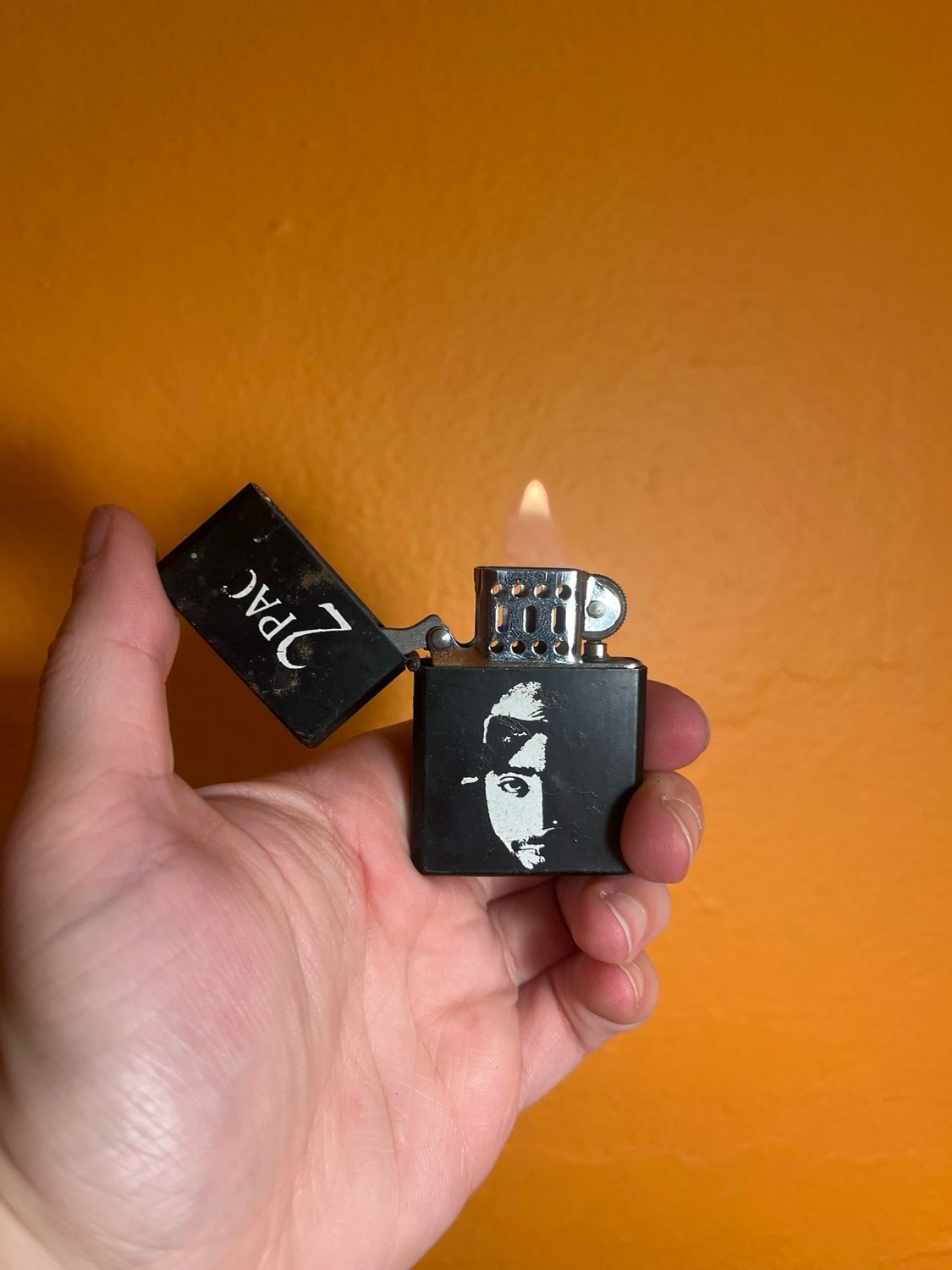 Worn 2Pac Tupac Shakur Flip Top Lighter