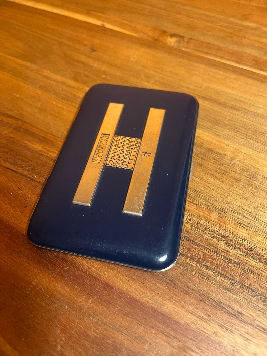 Up To-Date Perpetual Calendar Cigarette Case