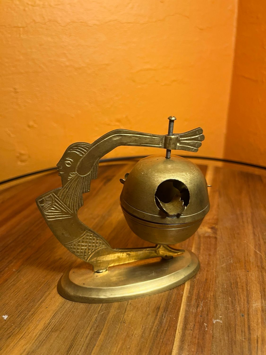 Art Deco Arching Woman Spinning Ashtray