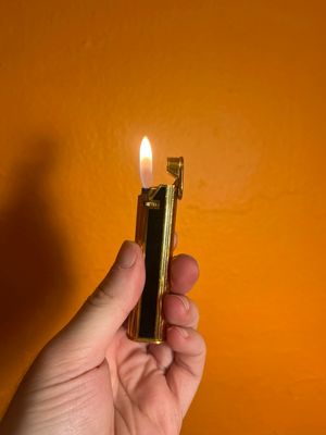 Dunhill Black &amp; Gold Swiss Made Butane Lighter