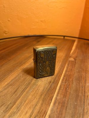 1999 Barrett Smythe 2000 Happy Millennium Brass Zippo Lighter