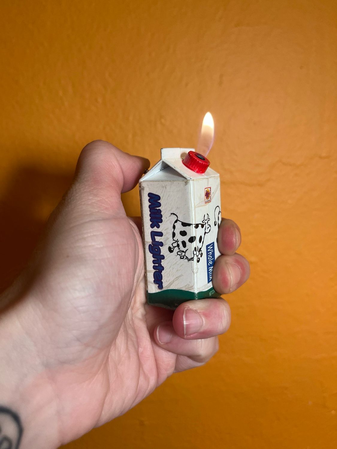 Milk Carton Butane Lighter
