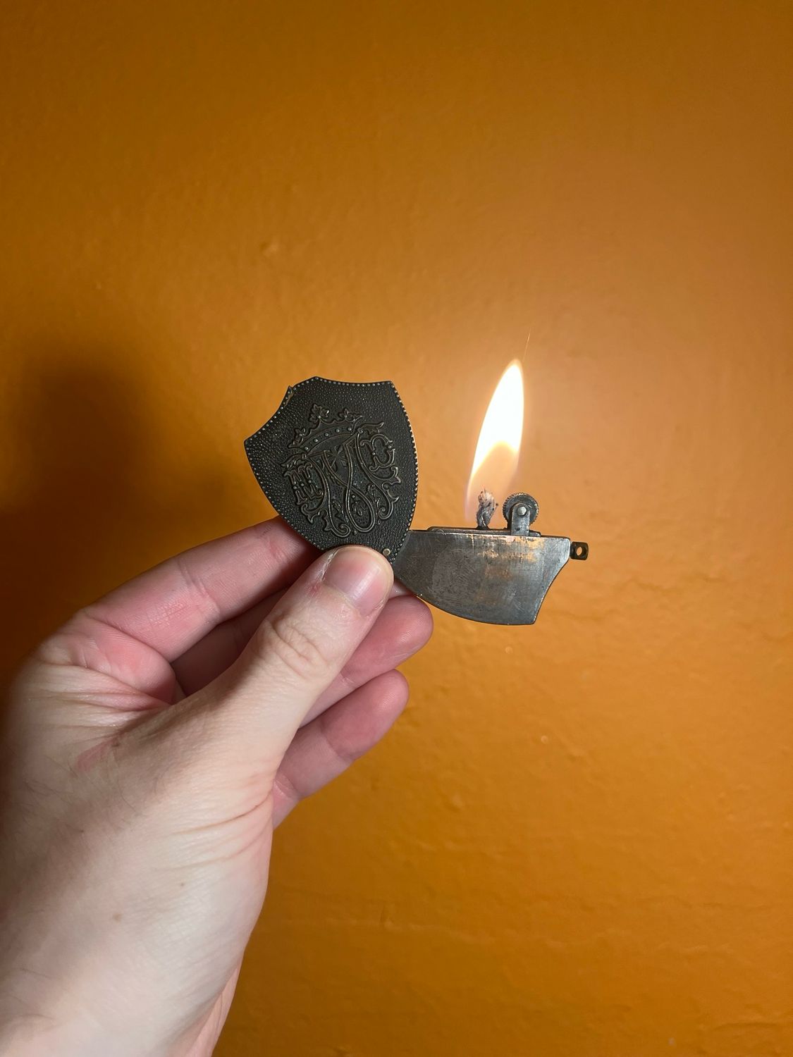 Shield Shaped Keychain Lighter