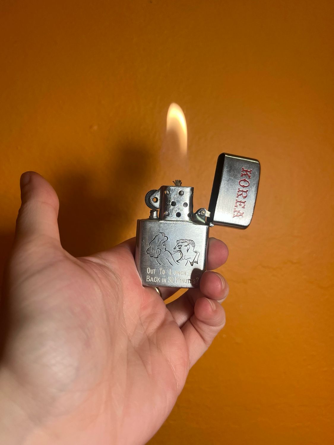 Customized ‘Jim Ross’ Korea Out To Lunch Raunchy Flip Top Lighter