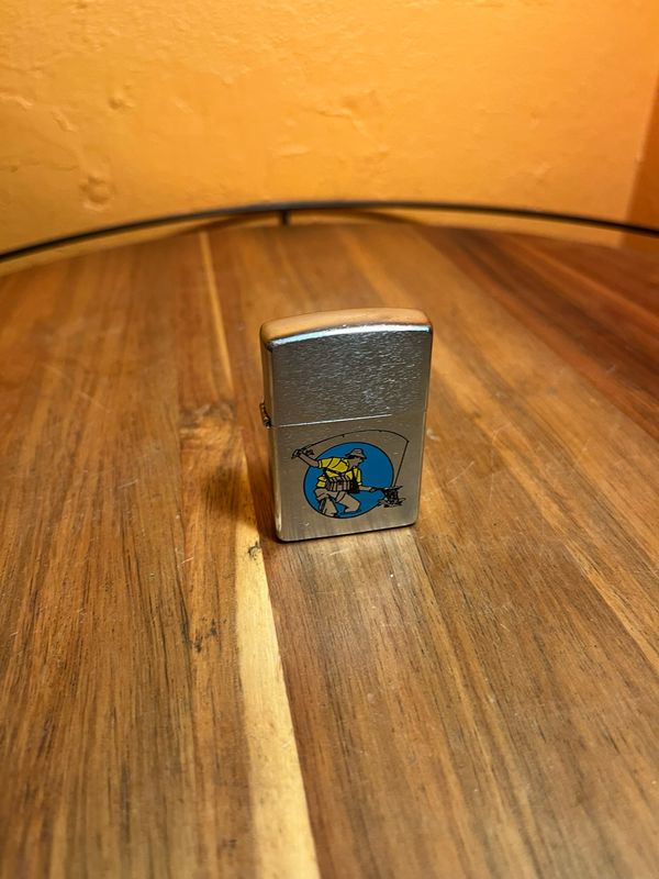 1991 Fisherman With Net Zippo Lighter