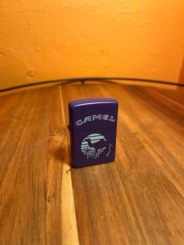 1993 Purple Sunset Camel Zippo Lighter