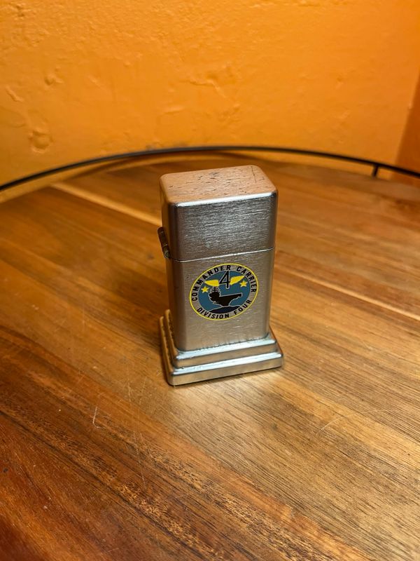 Commander Carrier Division 4 Presented By Rear Admiral Zippo Barcroft Table Lighter