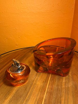 Orange Viking Glass Smoking Set