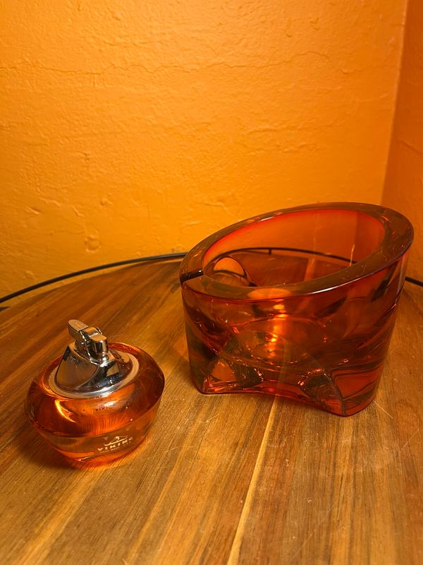Orange Viking Glass Smoking Set